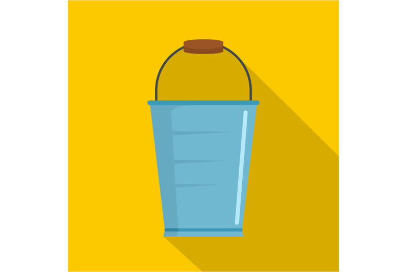 bucket-icon-flat-style