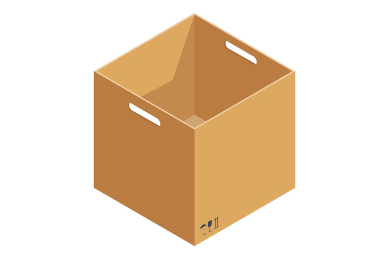 opened-box-icon-isometric-style