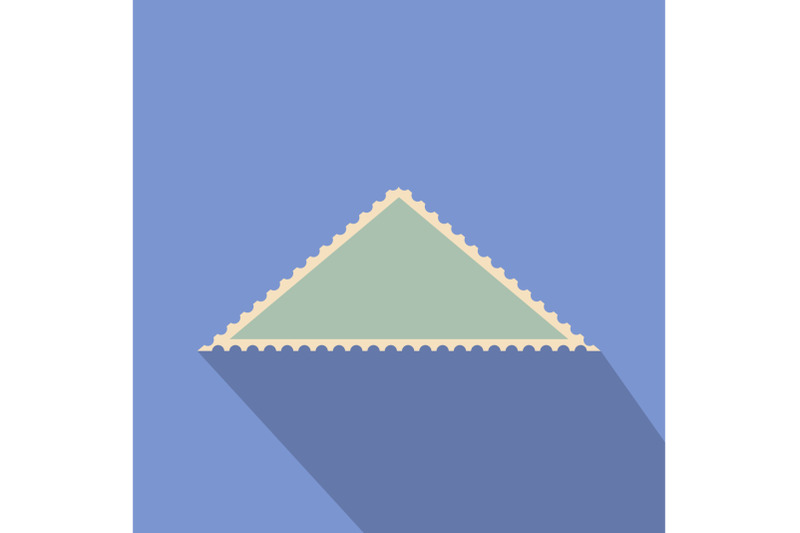 triangular-postage-stamp-icon-flat-style