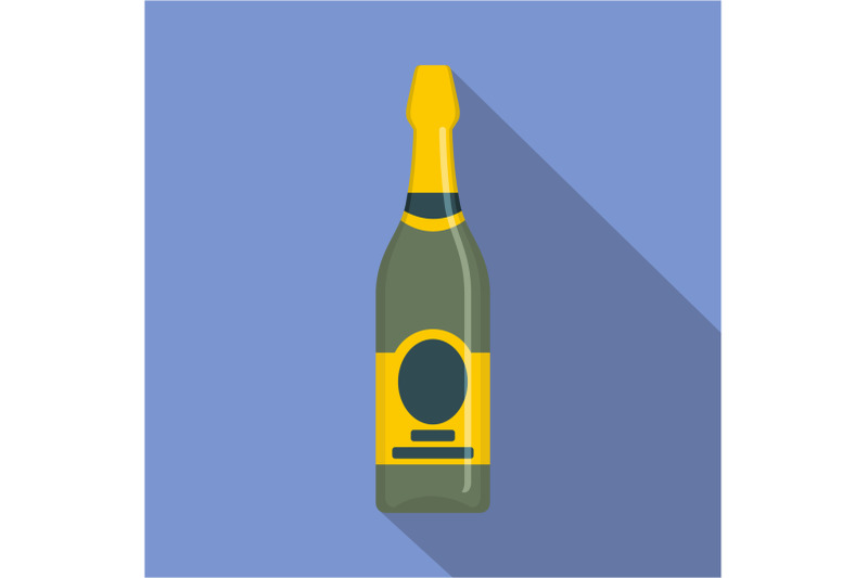 holiday-champagne-icon-flat-style