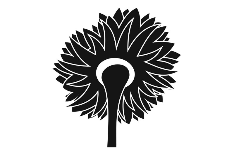 turning-sunflower-icon-simple-style