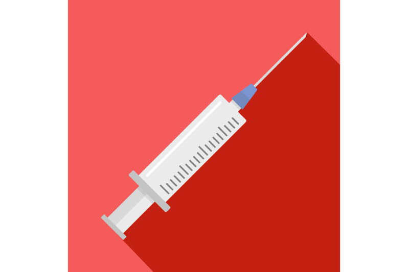 clinical-syringe-icon-flat-style