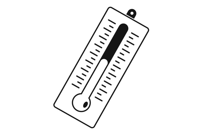 big-thermometer-icon-simple-style