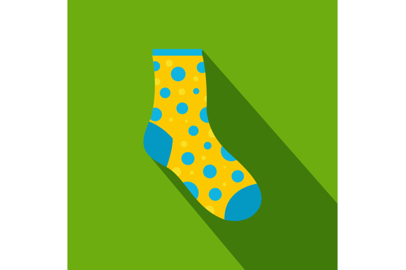 lost-sock-icon-flat-style