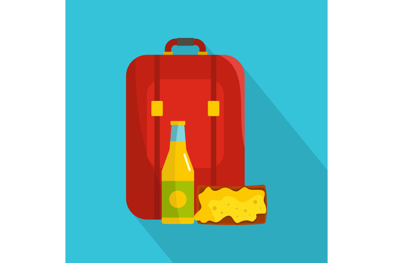 lunch-in-backpack-icon-flat-style