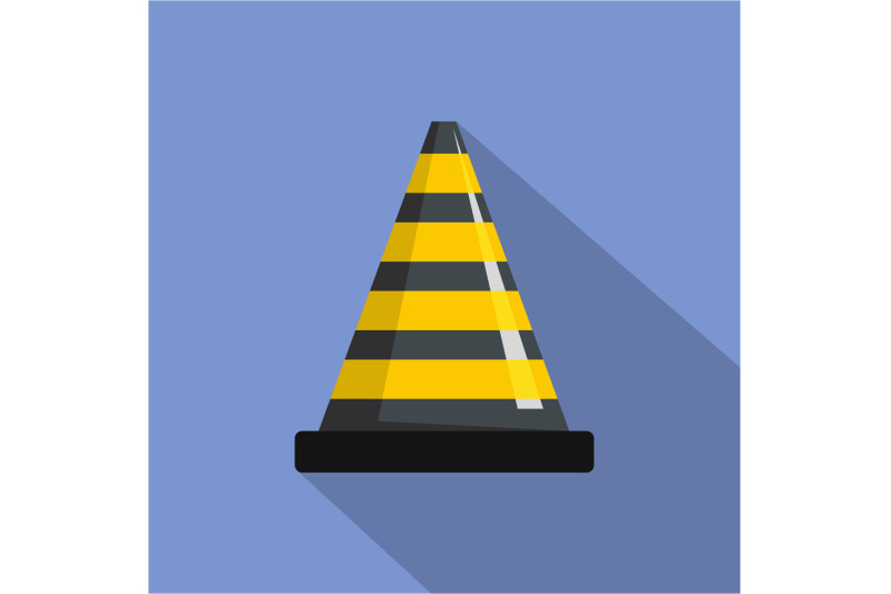 transportation-cone-icon-flat-style