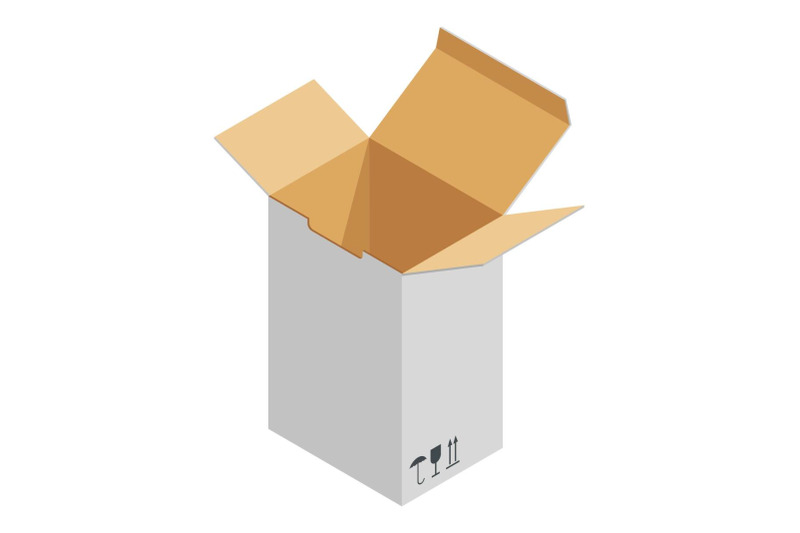 long-box-icon-isometric-style