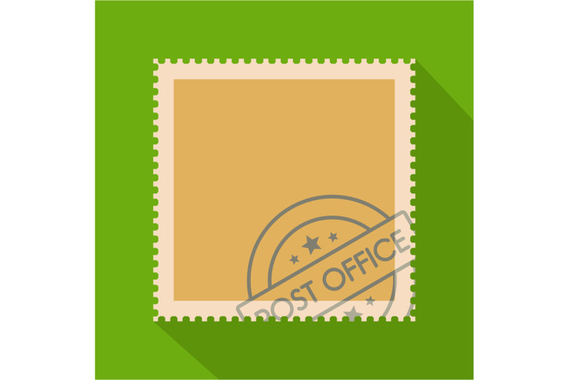 postage-stamp-with-seal-icon-flat-style