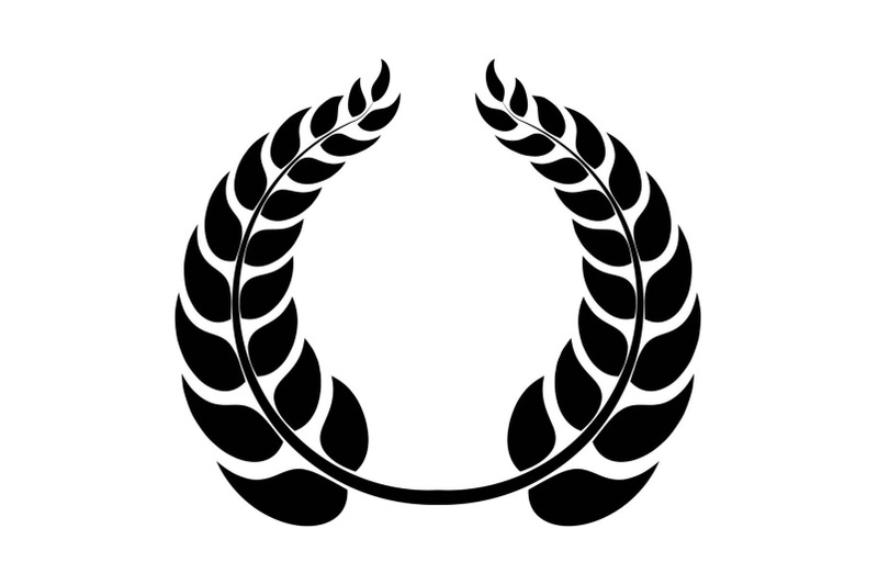 round-wreath-icon-simple-style