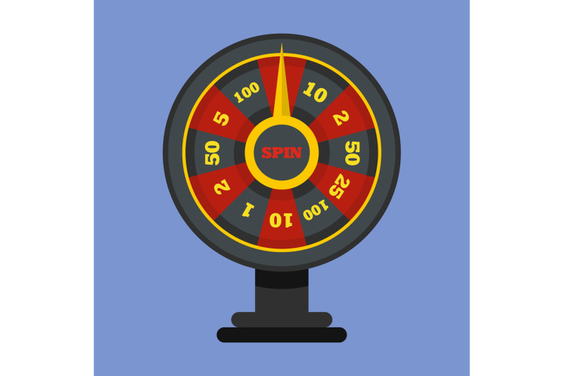 roulette-wheel-icon-flat-style