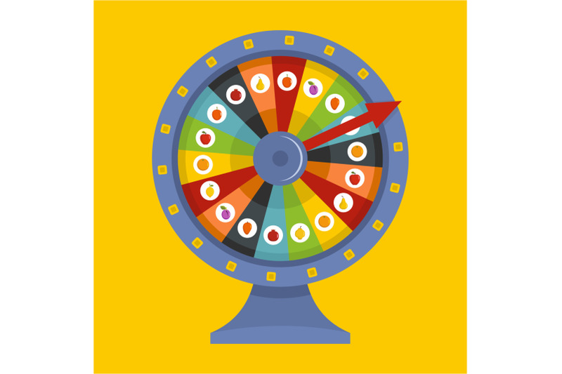fortune-wheel-icon-flat-style