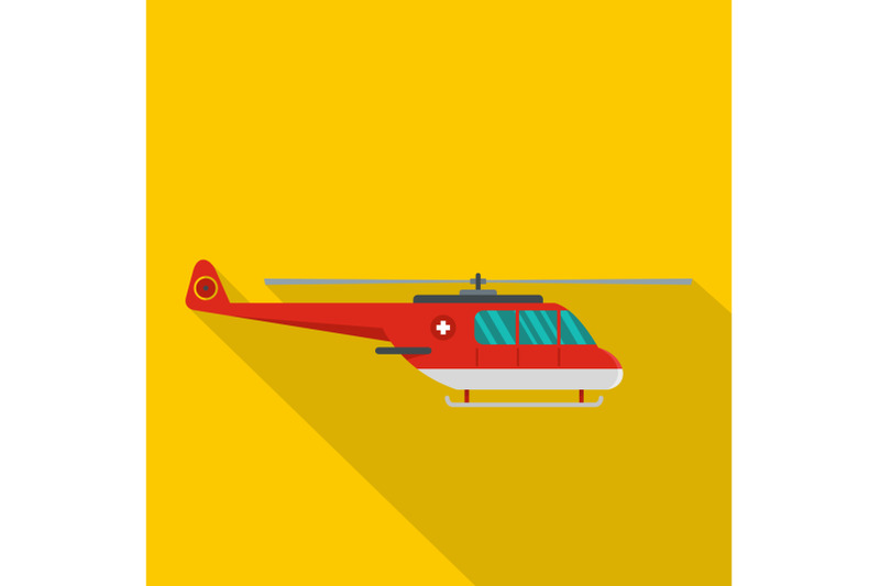 helicopter-icon-flat-style