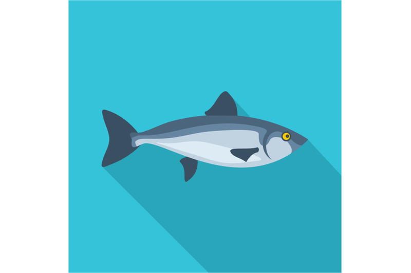 ocean-fish-icon-flat-style