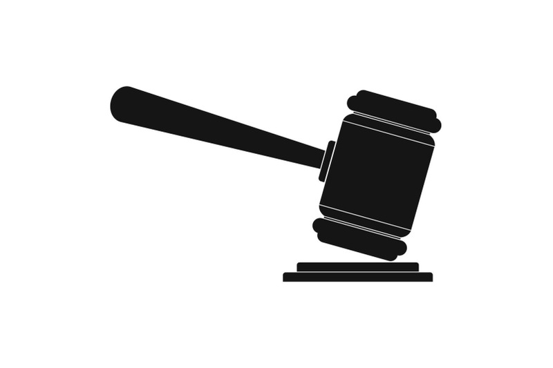 judge-gavel-icon-simple-style