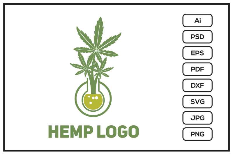 hemp-marijuana-leaf-logo-design-illustration