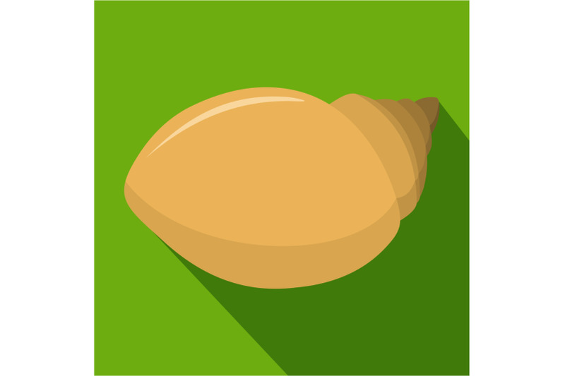 mollusks-shell-icon-flat-style