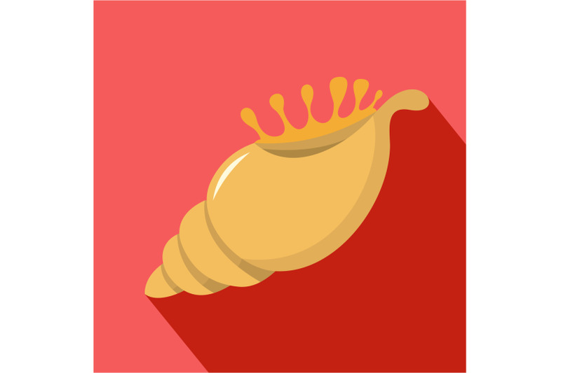 exotic-shell-icon-flat-style