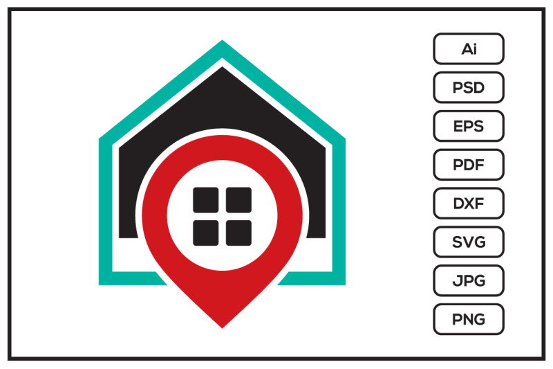 pin-house-logo-design-illustration
