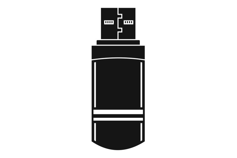 small-flash-drive-icon-simple-style