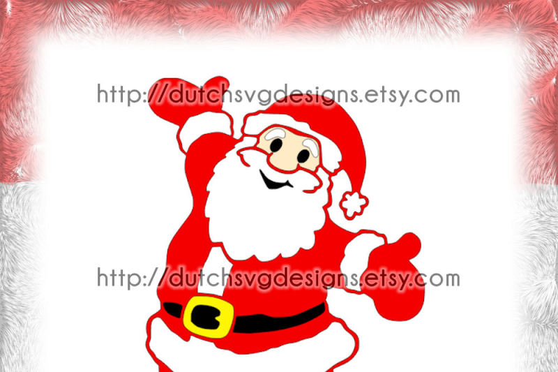 Santa Claus cutting file and/or printable, in Jpg Png SVG EPS DXF for