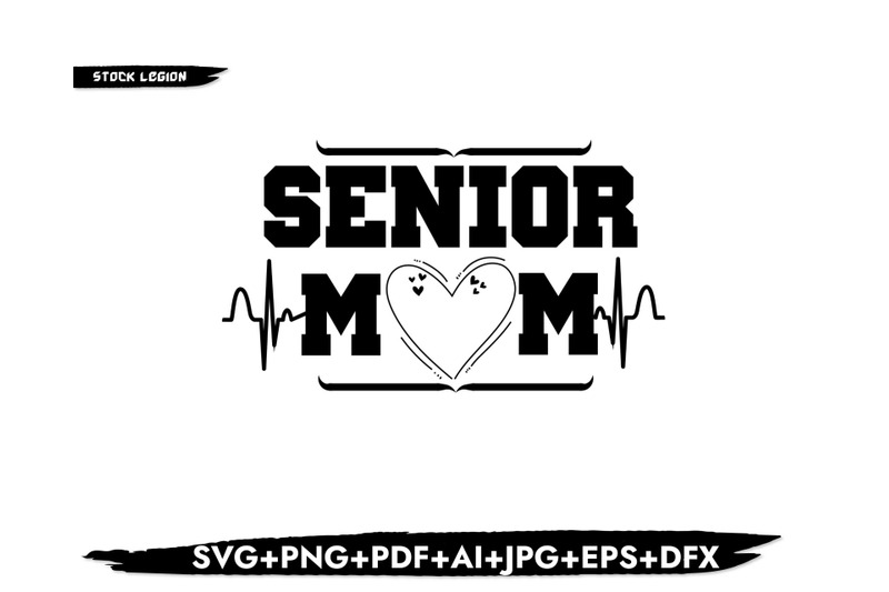 senior-mom-heartbeat-svg