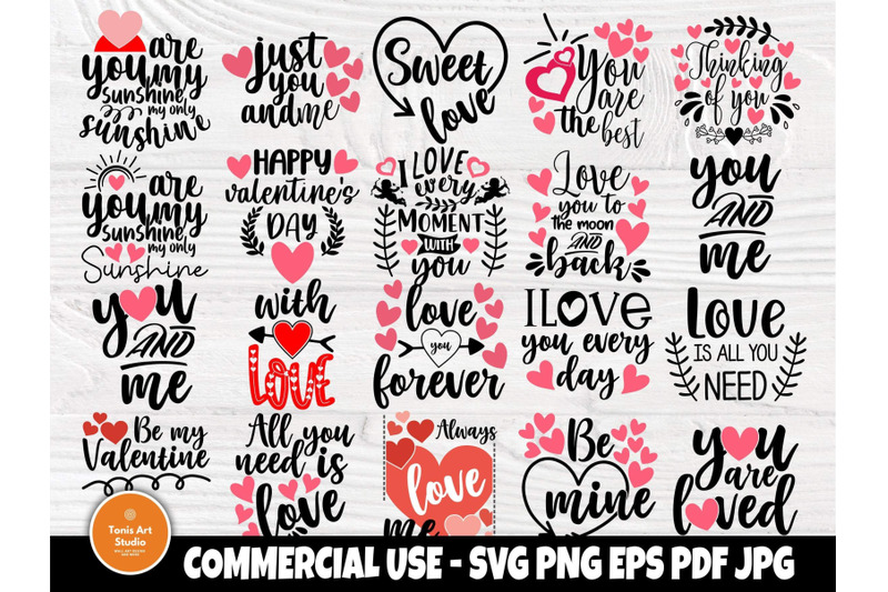 Download Valentines SVG Bundle, Valentine Svg, Heart Svg By ...