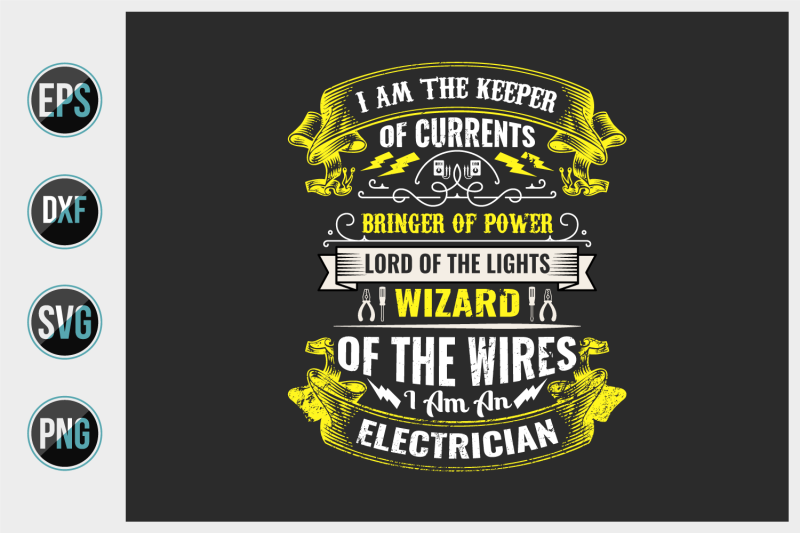 electrician-t-shirt-design-vector