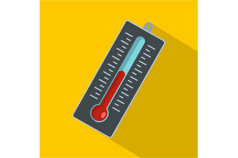 big-thermometer-icon-flat-style