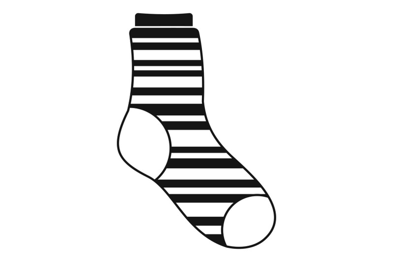 warm-sock-icon-simple-style