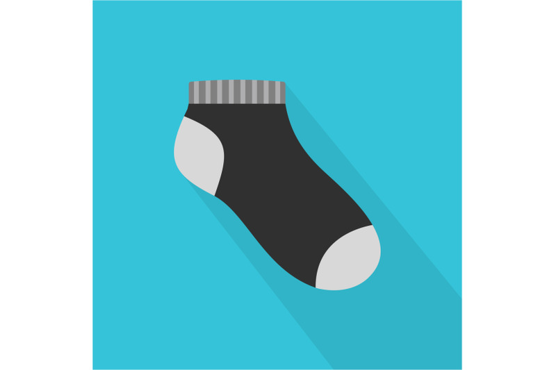 sport-sock-icon-flat-style
