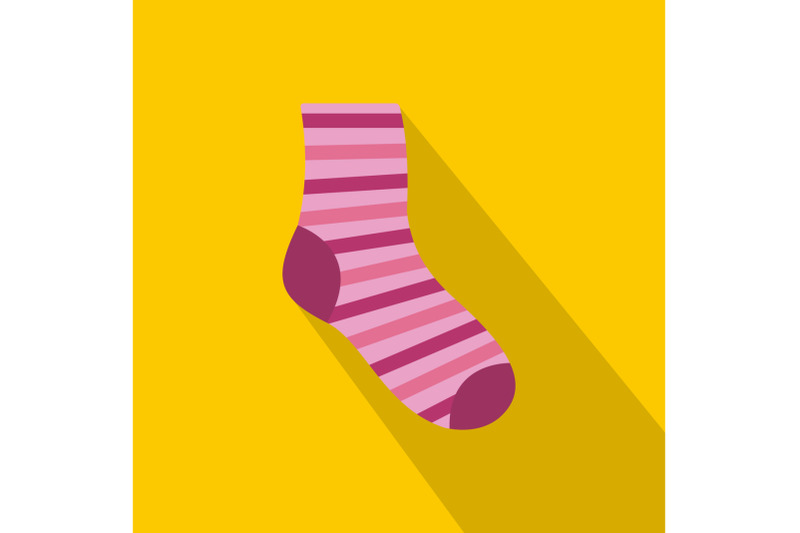 woman-sock-icon-flat-style