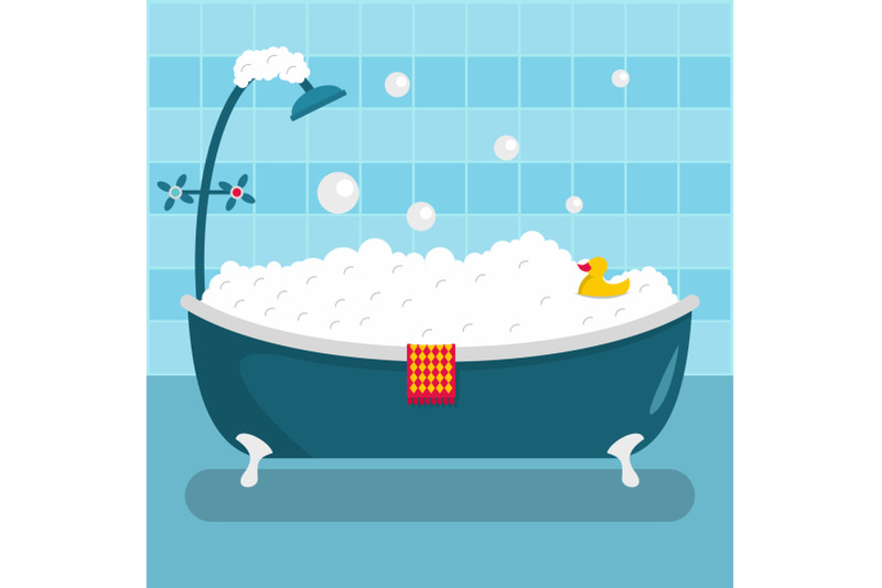 home-bathroom-icon-flat-style