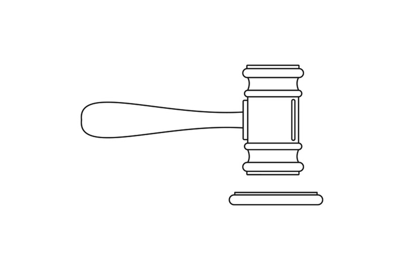 court-icon-outline-style