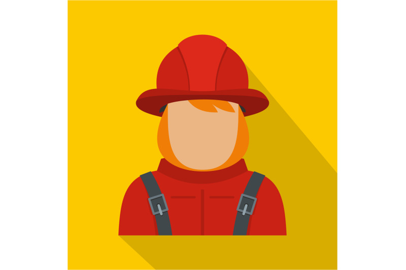 firefighter-icon-flat-style