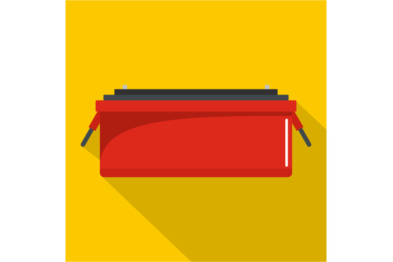 car-accumulator-icon-flat-style