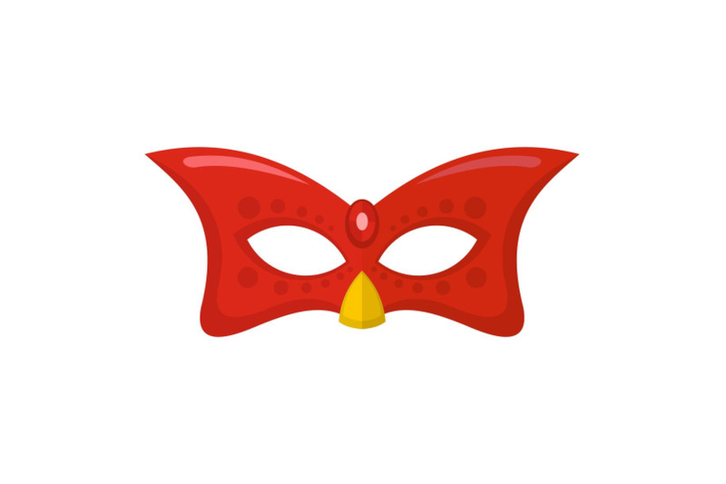 carnival-mask-icon-flat-style