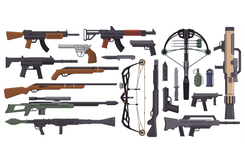 weapons-guns-military-weapons-gun-pistol-crossbow-knives-grenade