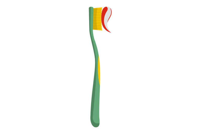 dental-toothbrush-icon-flat-style