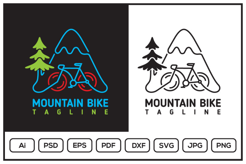 mountain-bike-logo-design-illustration