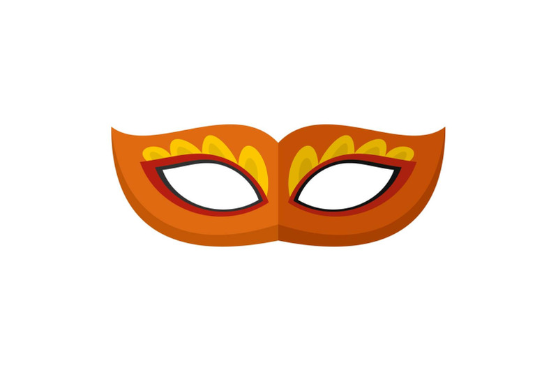 feather-mask-icon-flat-style