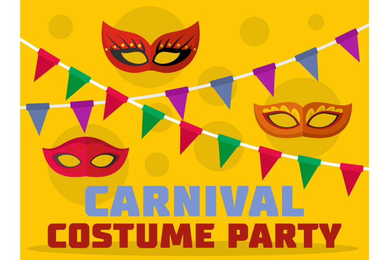 costume-party-logo-flat-style