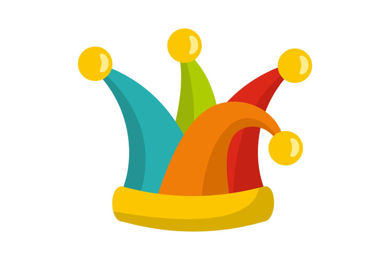 jester-cap-icon-flat-style