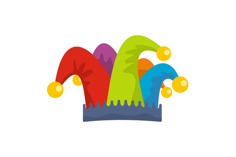 carnival-jester-icon-flat-style