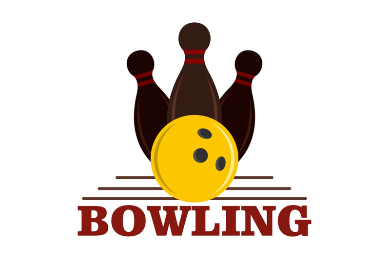 bowling-game-logo-flat-style