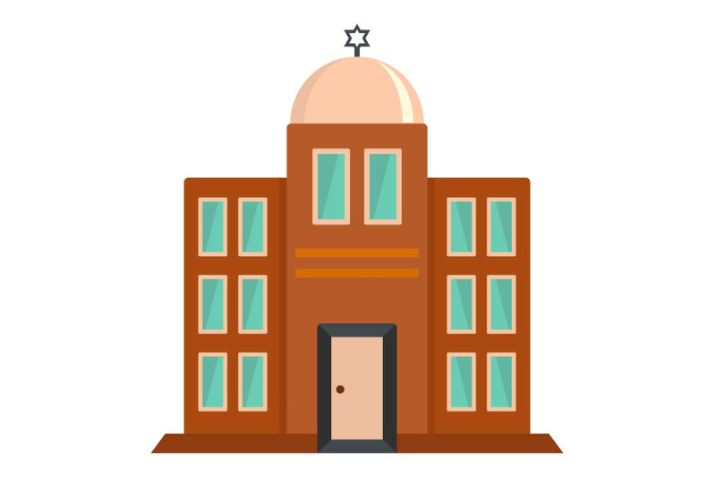 synagogue-icon-flat-style