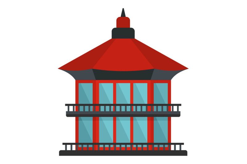 chinese-temple-icon-flat-style