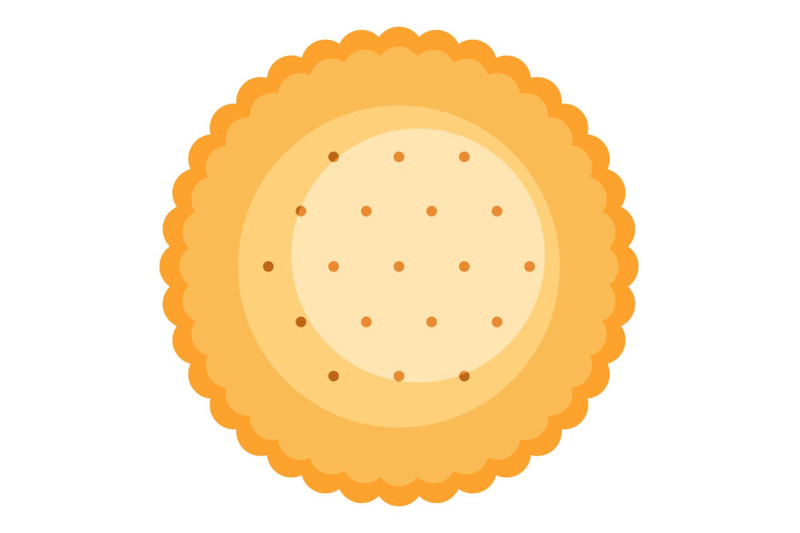 round-biscuit-icon-flat-style