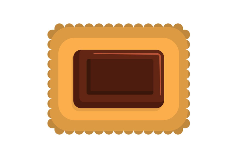butter-biscuit-icon-flat-style