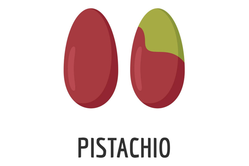 pistachio-icon-flat-style