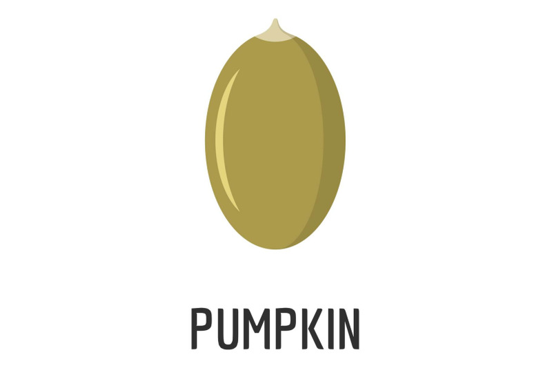 pumpkin-seed-icon-flat-style